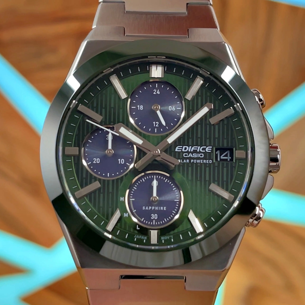 CASIO EDIFICE Solar Chronograph EFS-S650 (SEE VIDEO)