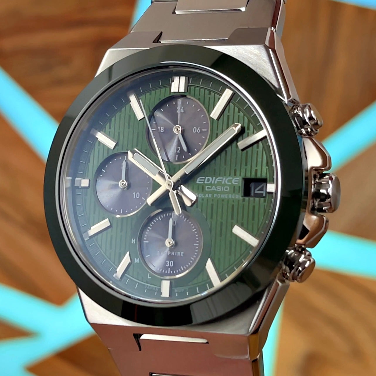 CASIO EDIFICE Solar Chronograph EFS-S650 (SEE VIDEO)