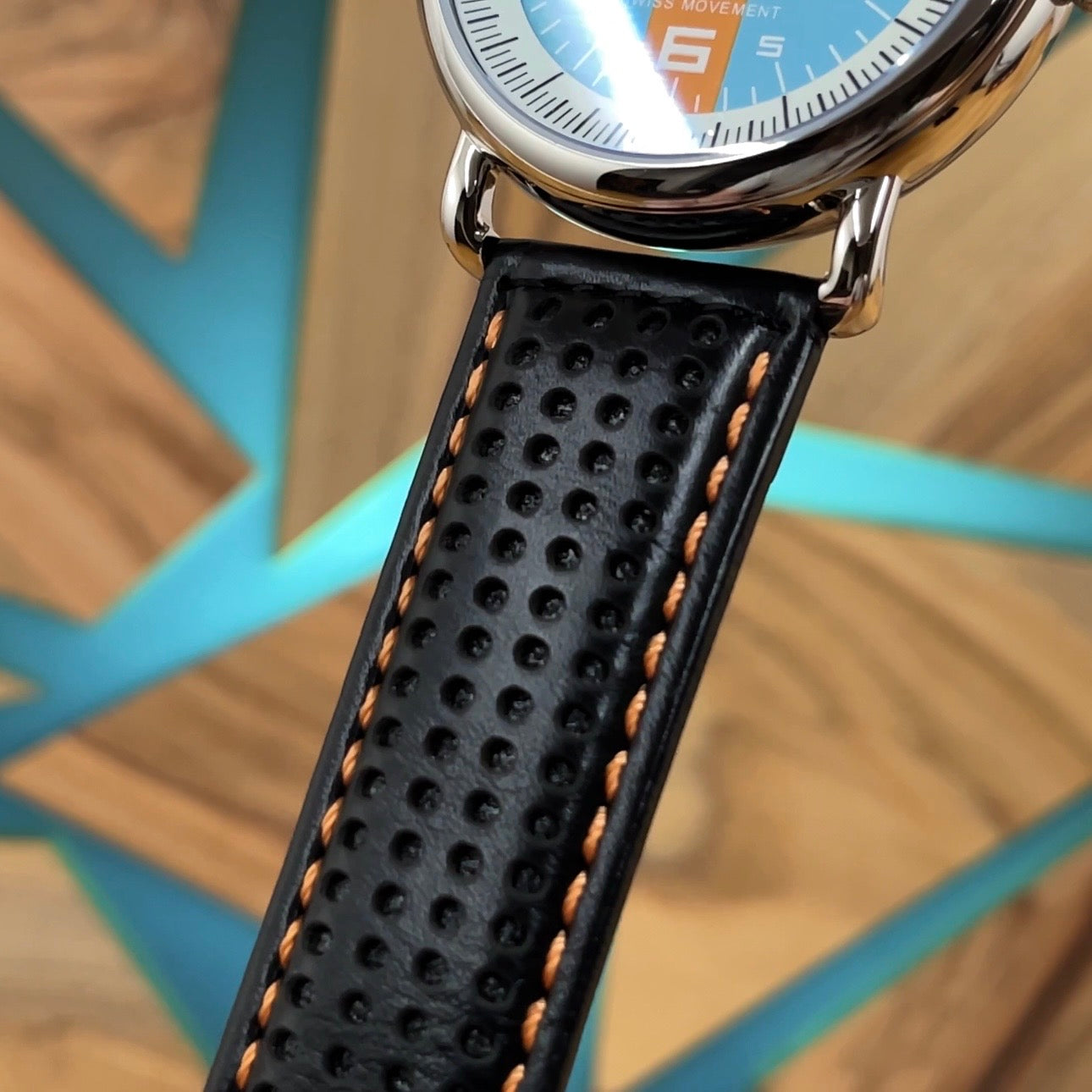 Ferro District 3 Quartz Racing Inspired Watch With Two Straps