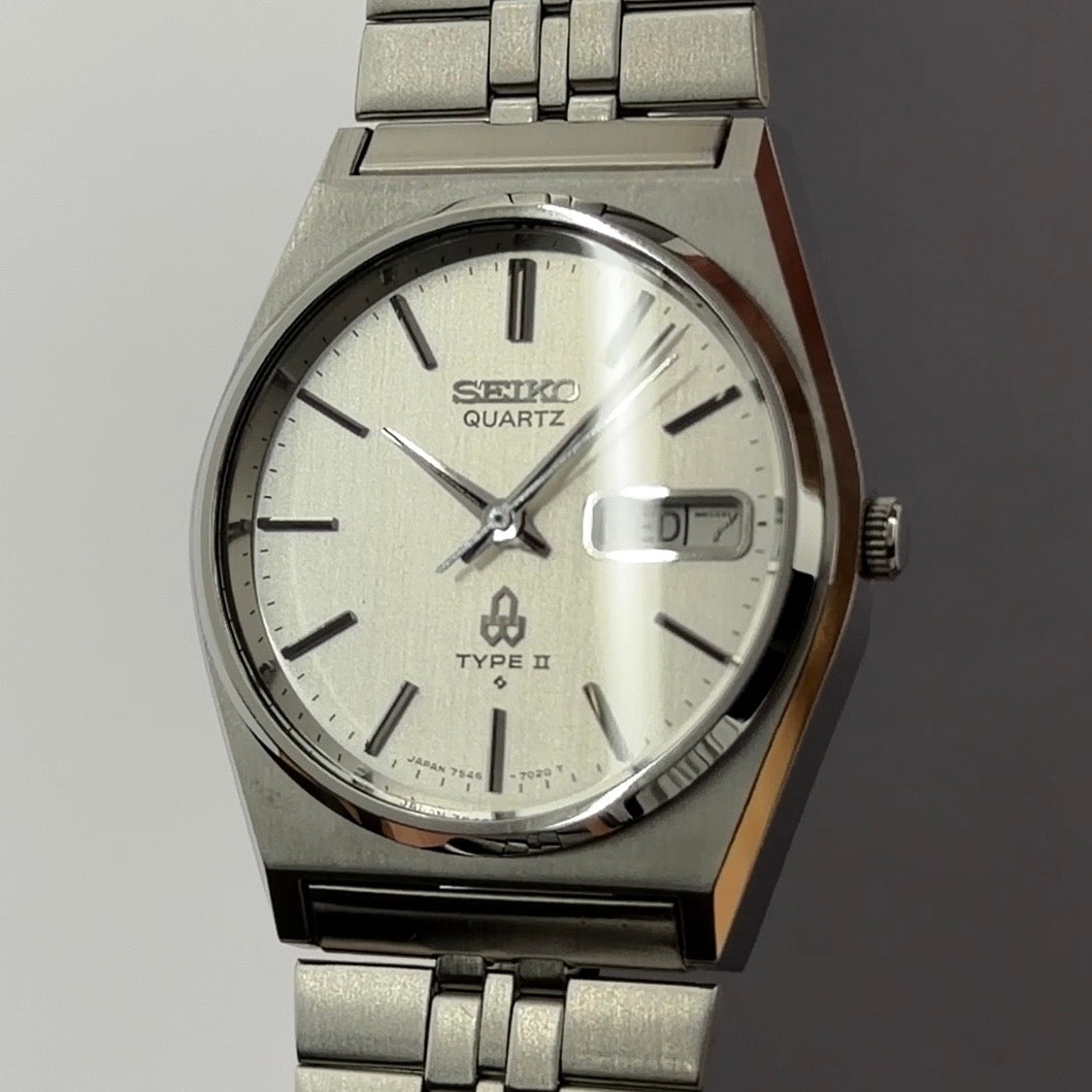 SENSATIONAL Seiko Type II With Tags 1978 7546 7050 Eng/Kanji Working Perfectly