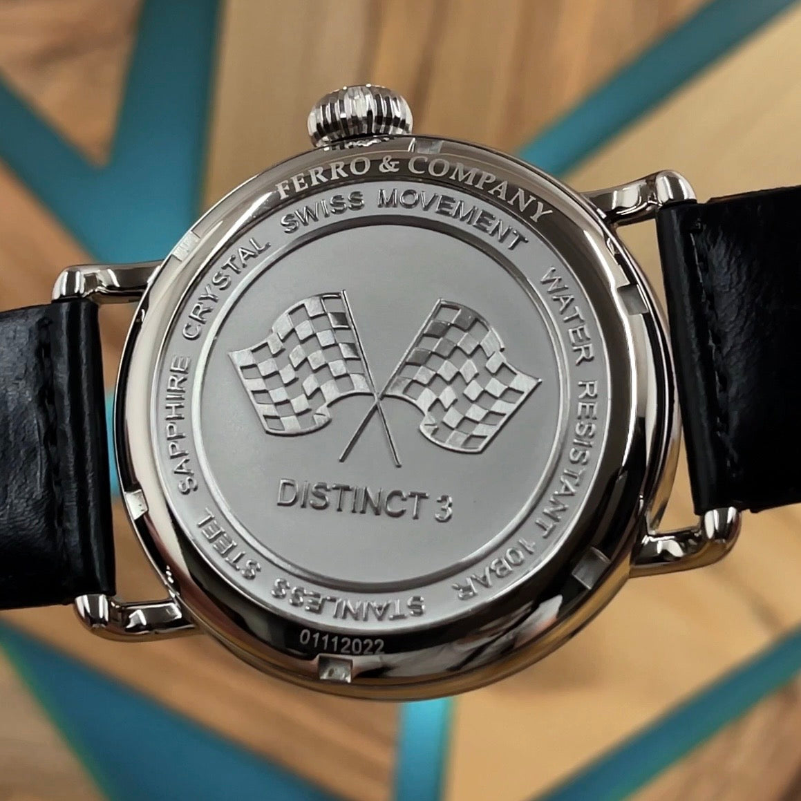 Ferro District 3 Quartz Racing Inspired Watch With Two Straps