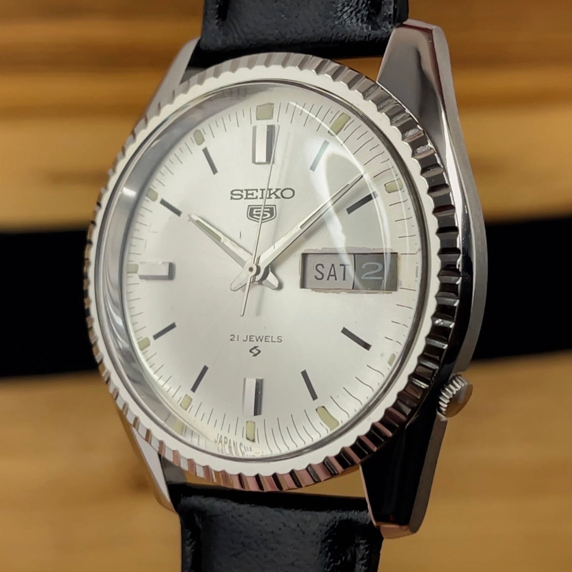 Incredible Example From 1968 Working Very Well Seiko 5 Automatic 6119 8030 English Only