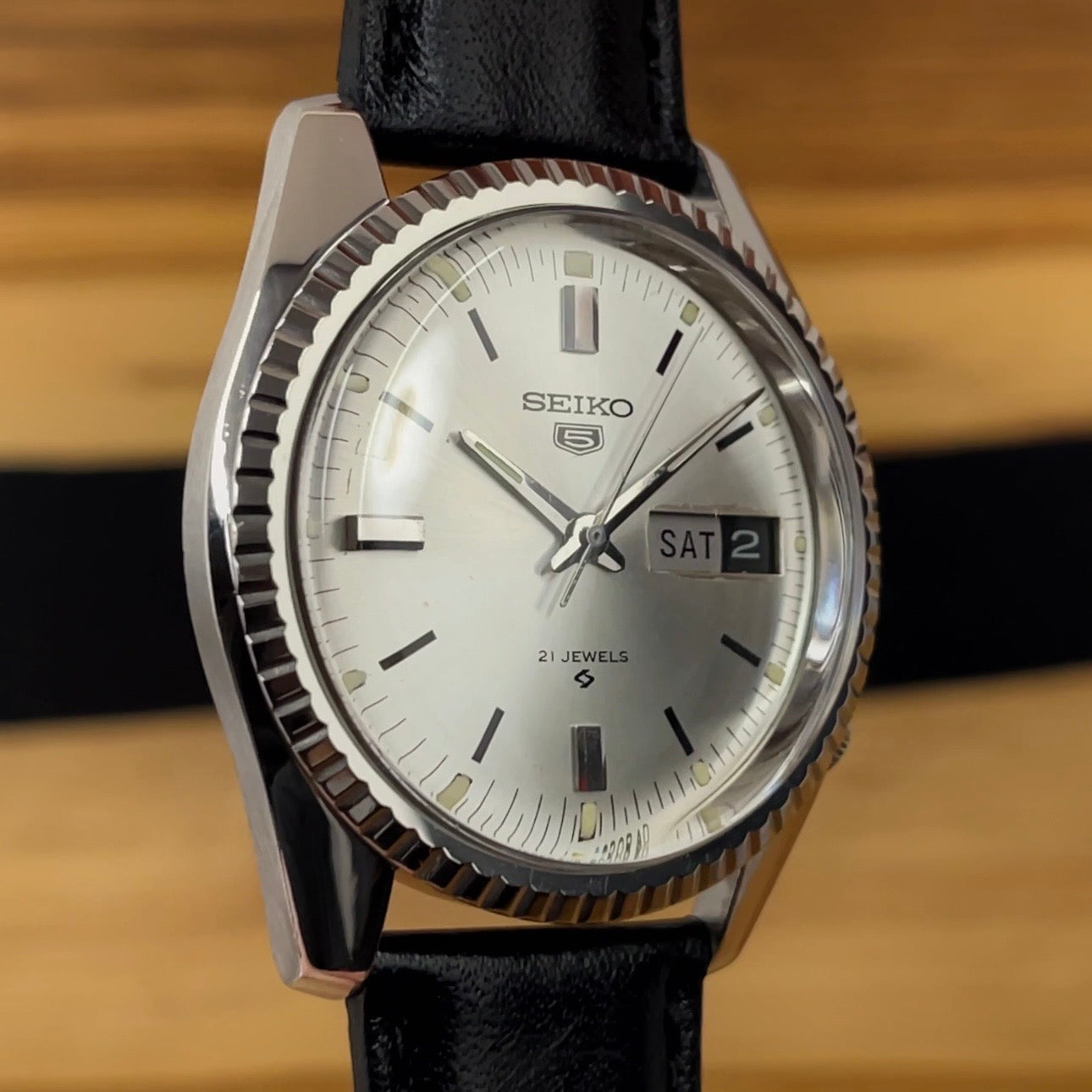 Incredible Example From 1968 Working Very Well Seiko 5 Automatic 6119 8030 English Only