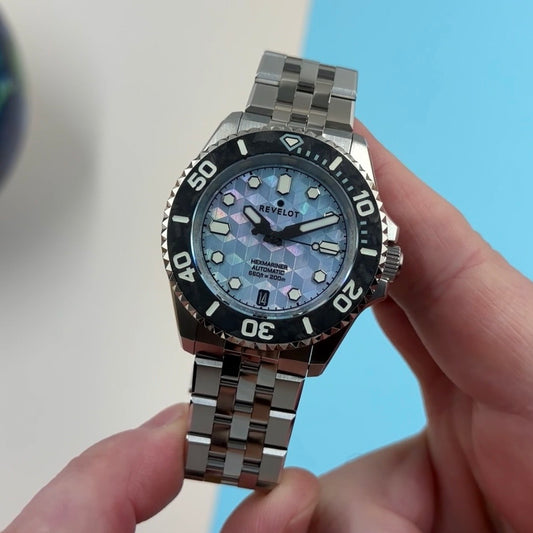 Revelot Hexmariner Version 3 NH35 Automatic 39mm Mother Of Pearl