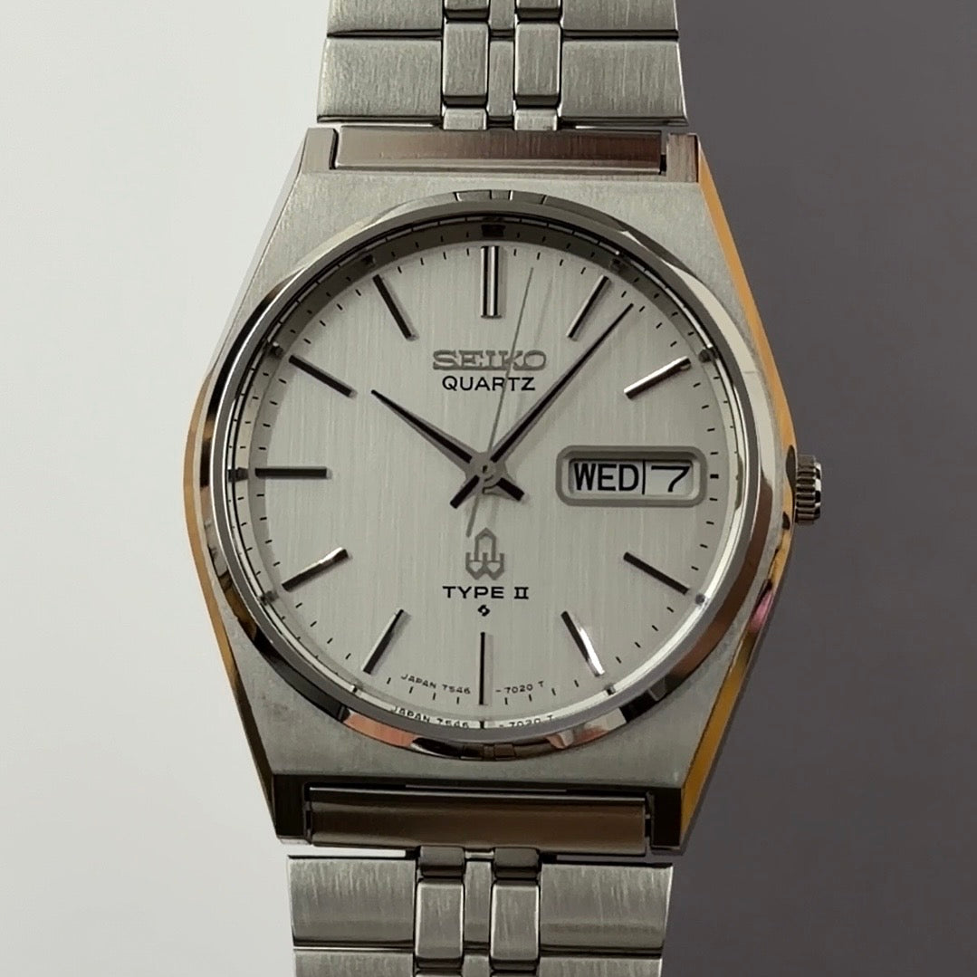 SENSATIONAL Seiko Type II With Tags 1978 7546 7050 Eng/Kanji Working Perfectly