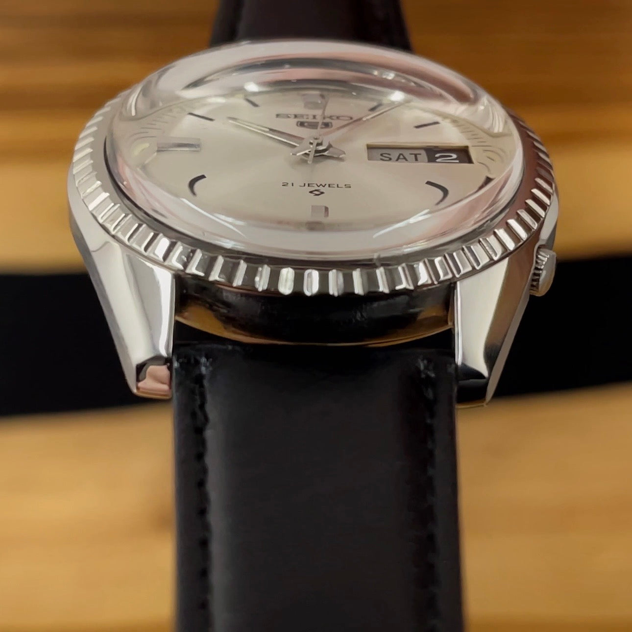 Incredible Example From 1968 Working Very Well Seiko 5 Automatic 6119 8030 English Only